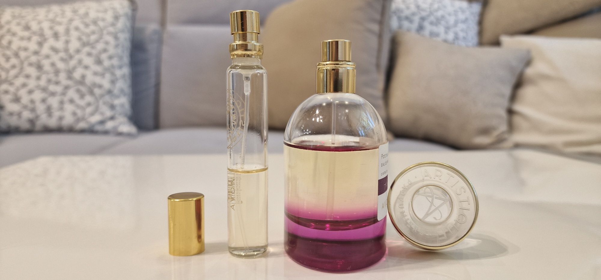 Pachouli Indulgence edp Avon Artistiqe 50ml z ubytkiem i perfumetką