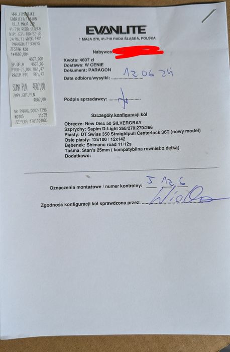 Koła szosowe karbonowe Evanlite New Disc 50 Silvergray gwarancja