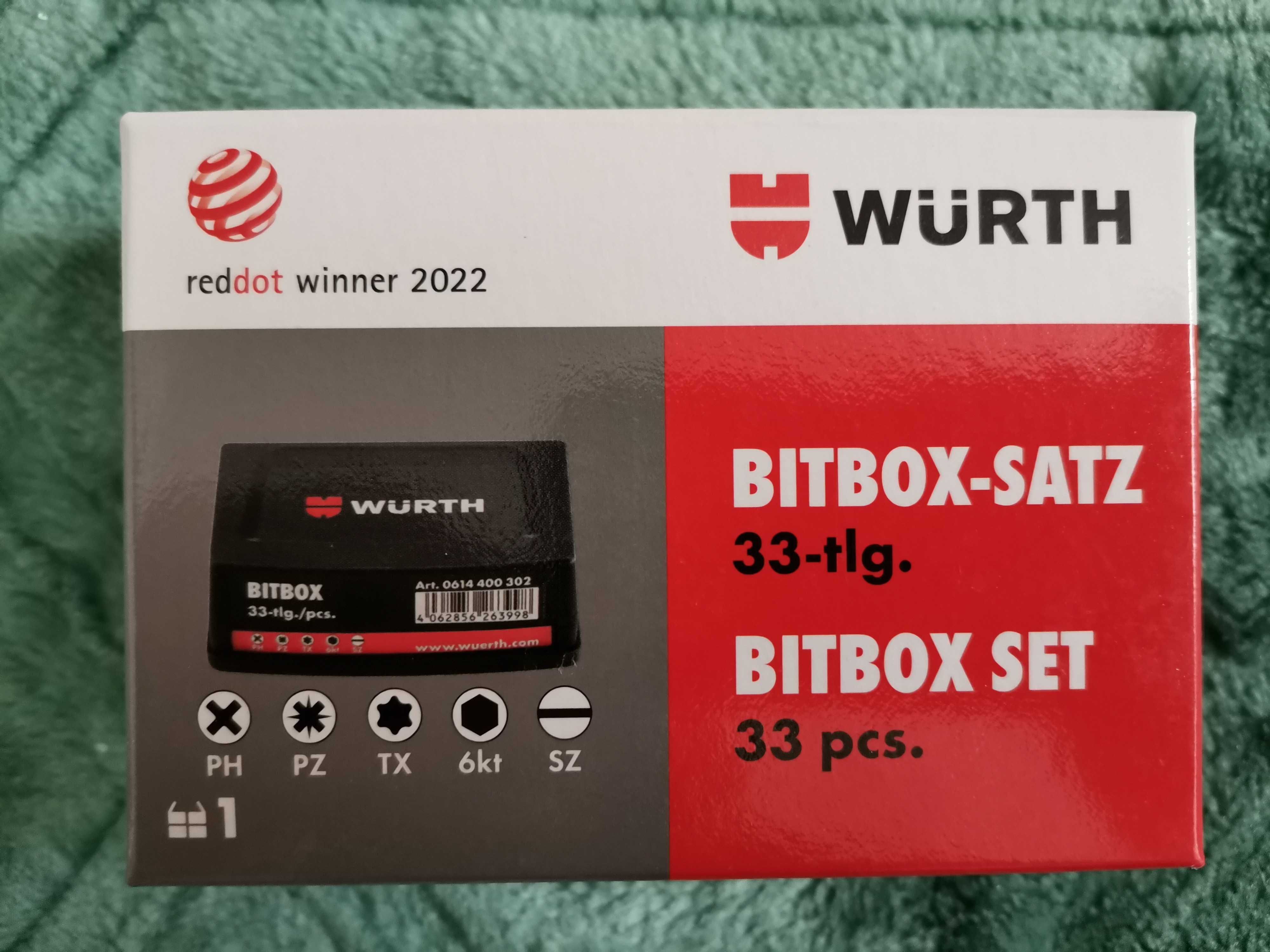 Wurth Zestaw bitów 33 elementy !!!