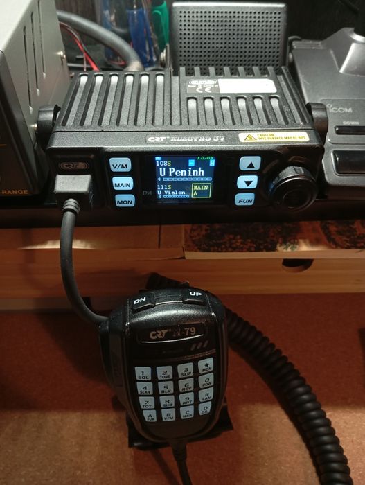 Transceptor radioamador móvel - base VHF/UHF 5W-10W-25W ma garantia