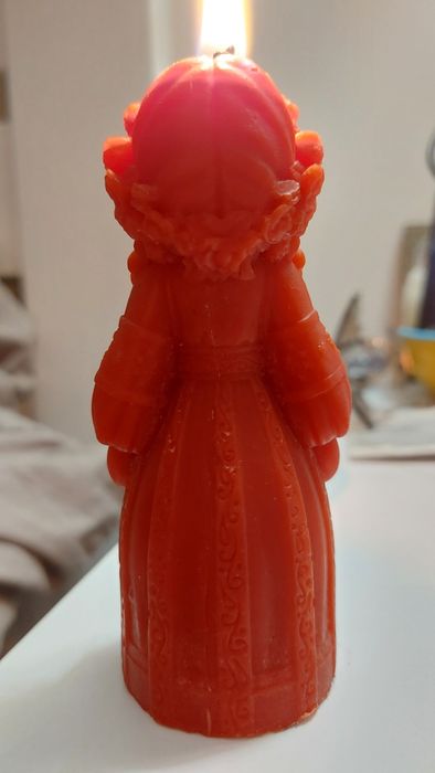 Свічка Берегиня ритуальна з натурального бджолиного воску Ручна робота