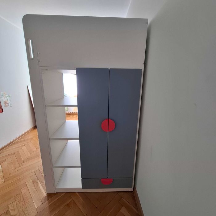 Łóżko piętrowe SMASTAD Ikea, bardzo krótko używane