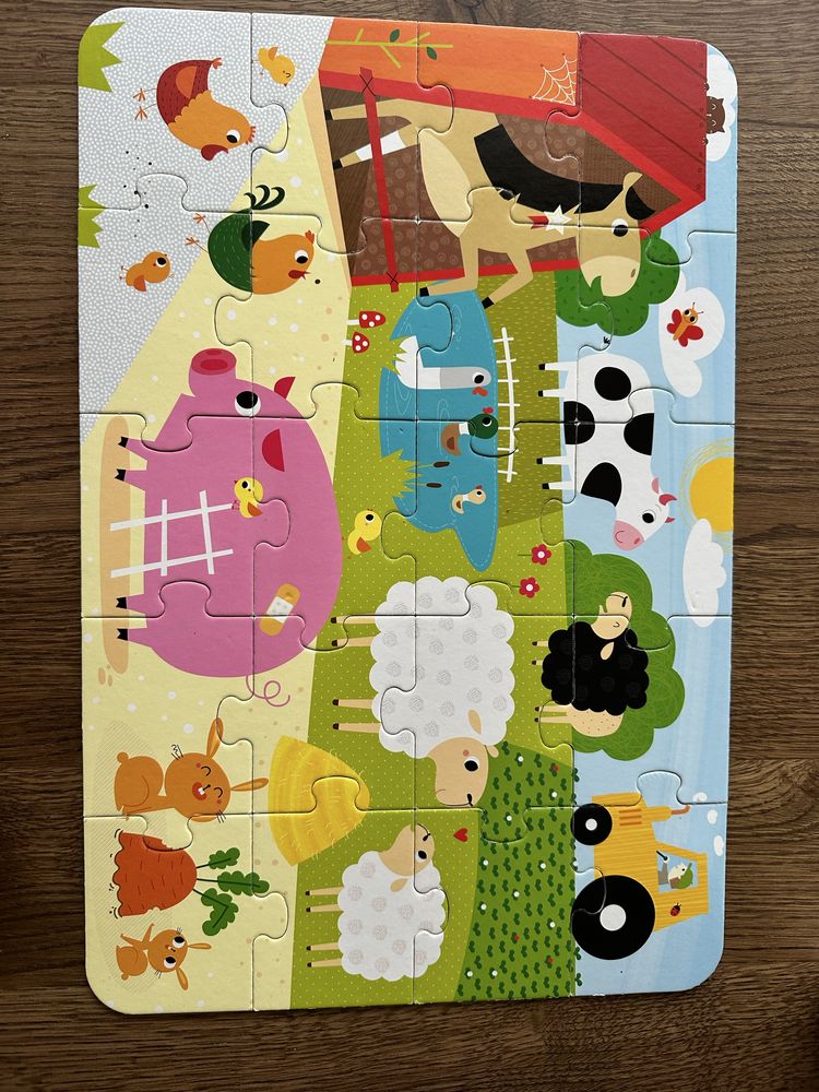 Zestaw puzzli dla dzieci od 2 lat