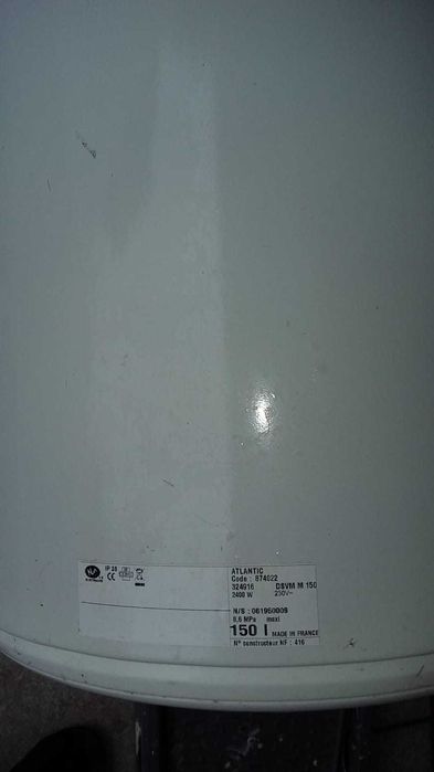 Cilindro de aguas sanitárias 150L