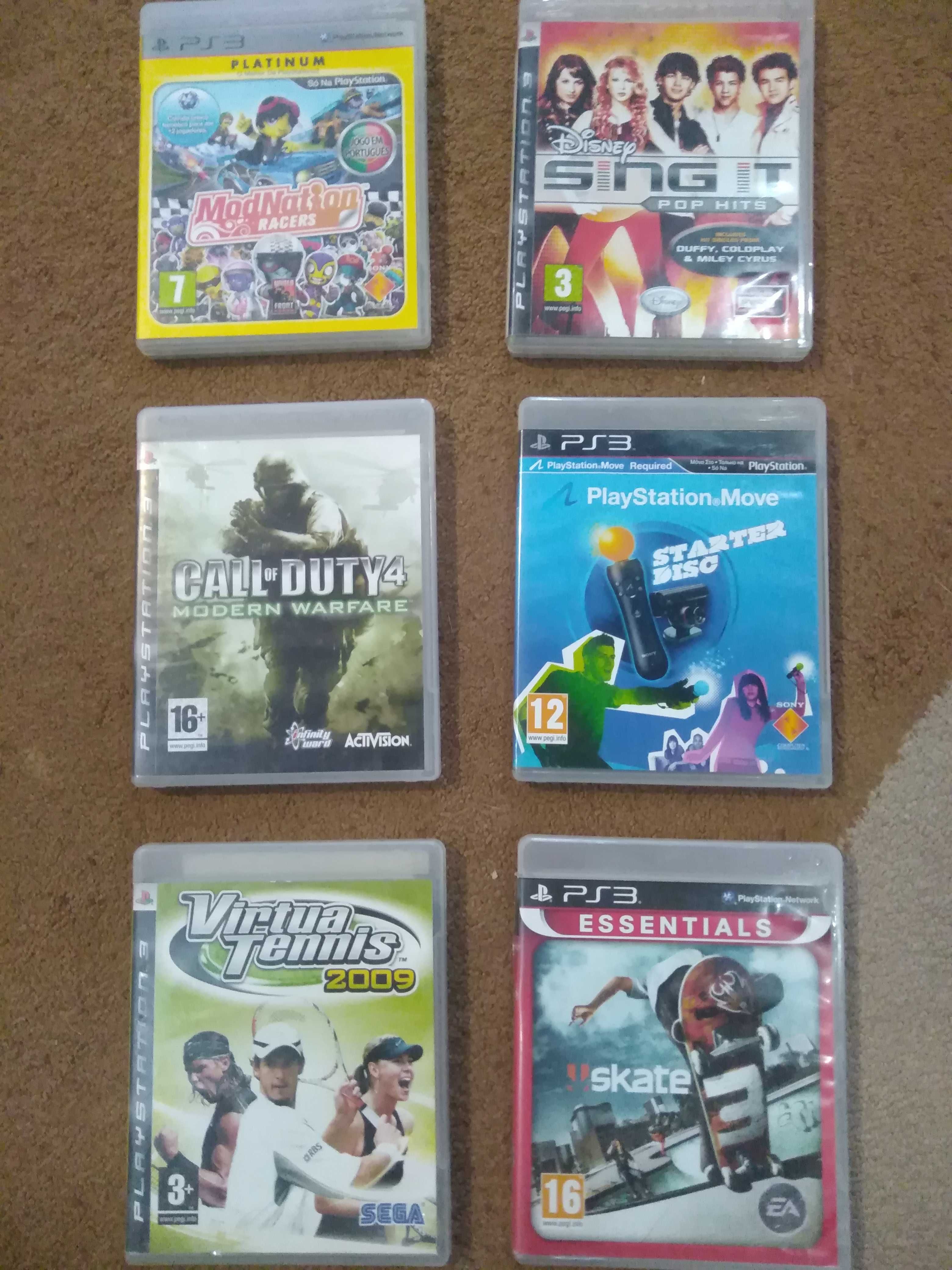 Jogos originais Playstation 3.