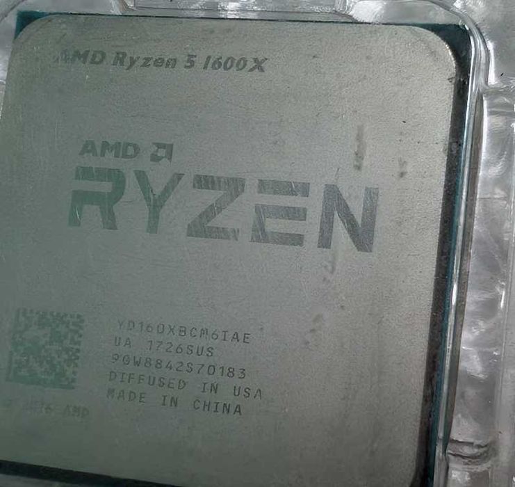 Продам процессор AMD Ryzen 5 1600X, 6 ядер -12 потоков ,сокет АМ4