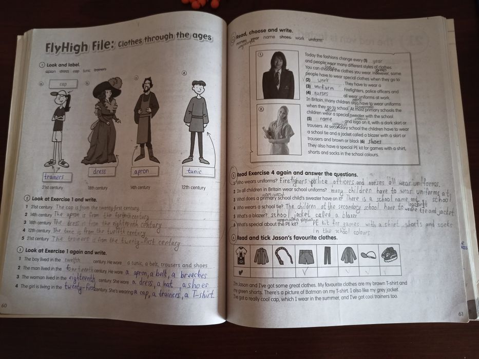 FlyHigh 4 - підручник та 2 зошити