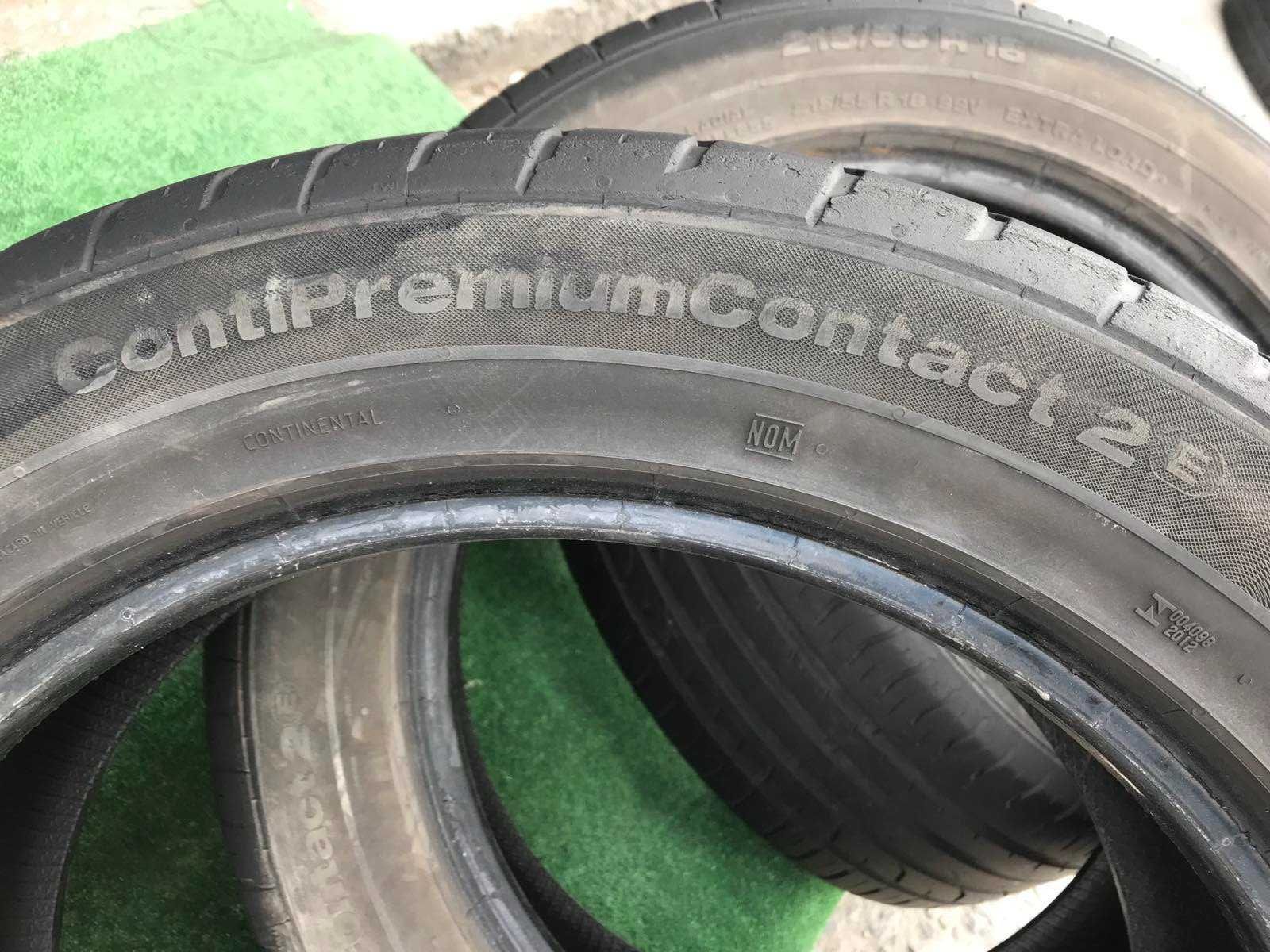 Шини Continental 215/55r18 Комплект літо б/у склад Оригінал