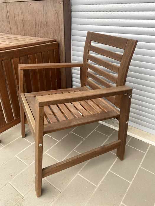 Mesa refeição exterior extensível  + cadeiras - IKEA APPLARO