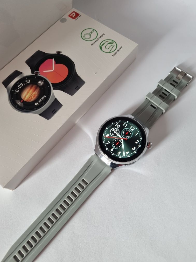 Smartwatch Gt4 Pro srebrny nowy menu PL
