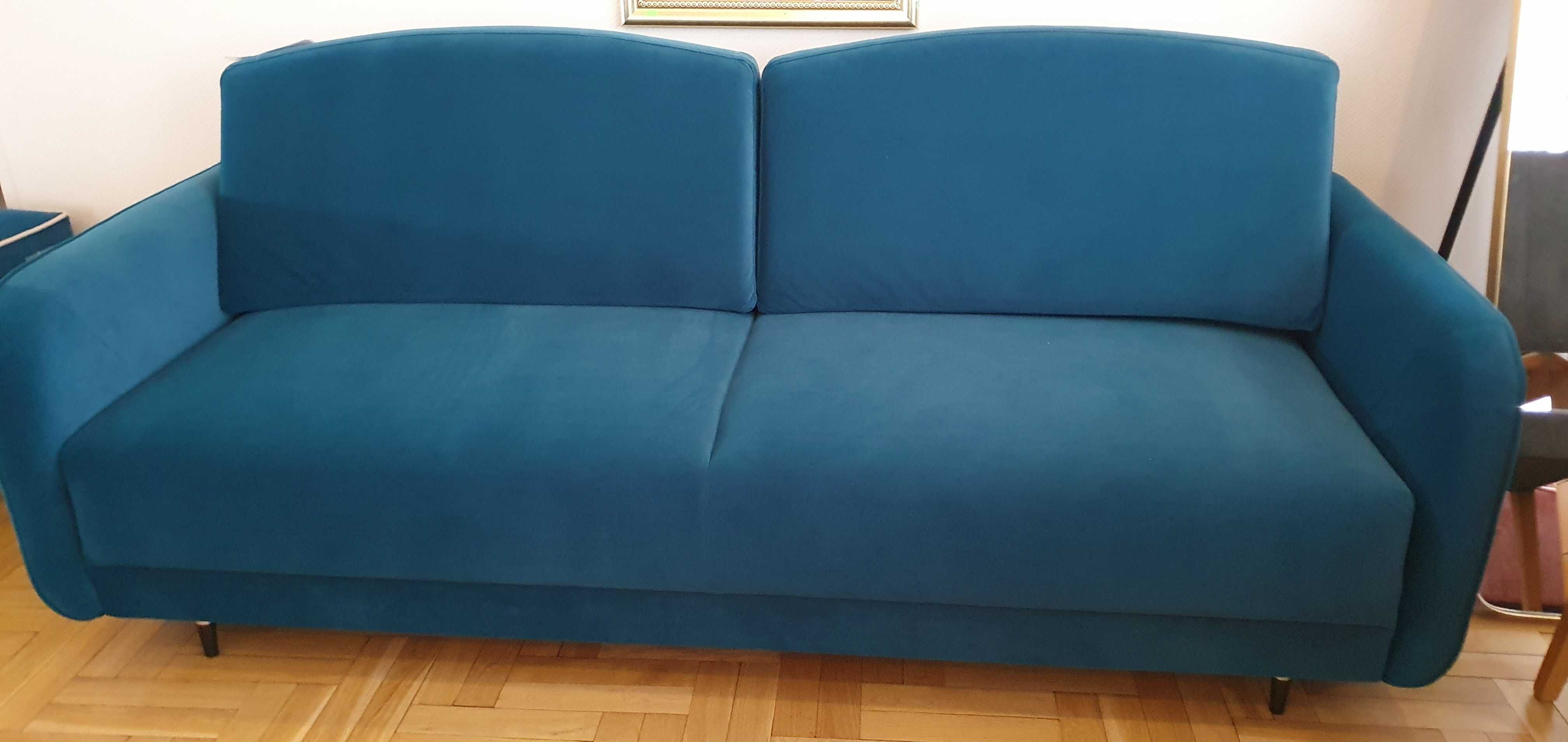 Zielona sofa z funkcją spania DL LAGUNA