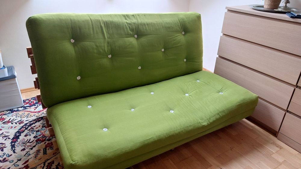 Futon ze stelażem łóżko kanapa rozkładana 160x200
