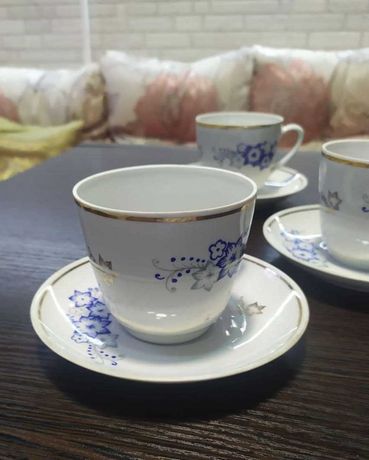 Чайный сервиз Барановка 60-е СССР посуда фарфор редкий чашка бу