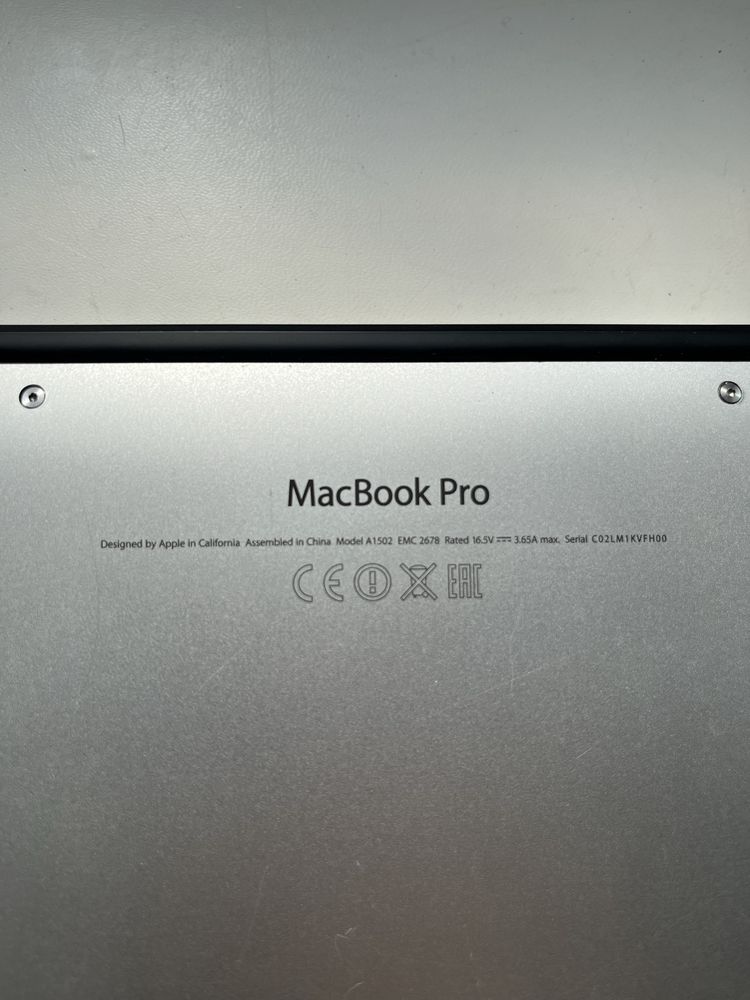 MacBook Pro 13 2015 /A1502 / Intel Core I5 / ОЗУ 8GB / SSD 256