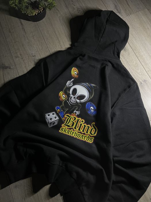 Худі Blind, oversized t-shirt ecko, sk8, y2k, чорна кофта блінд світшо