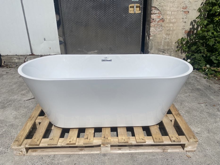 Wanna wolnostojąca 170x74cm NOWA syfon i korek klik klak w zestawie