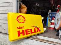 Reklama podświetlana neon kaseton Shell Helix