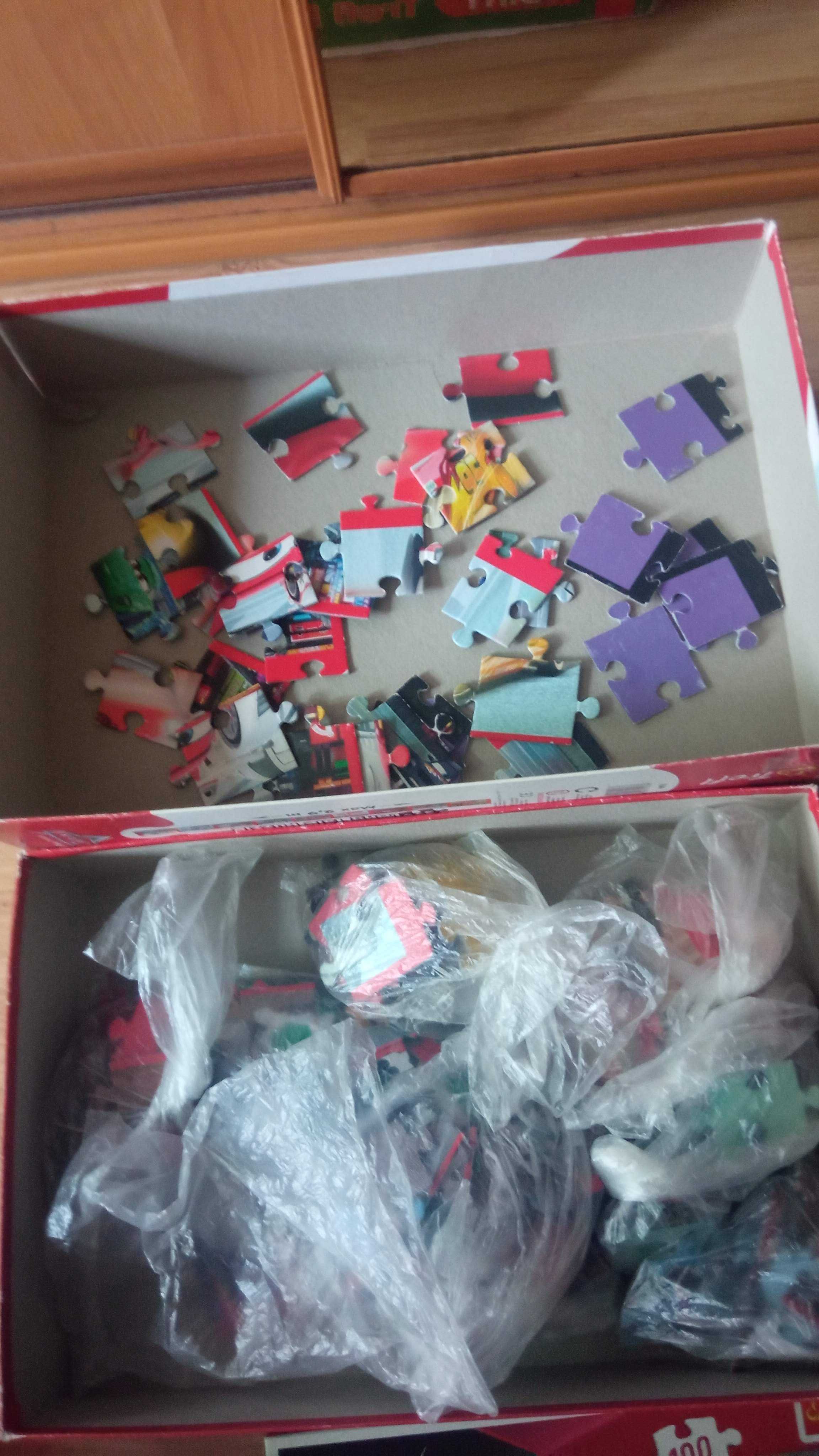 Puzzle Trefl McQueen auta 9w1, Spiderman, Scooby Do, zwierzęta 10w1