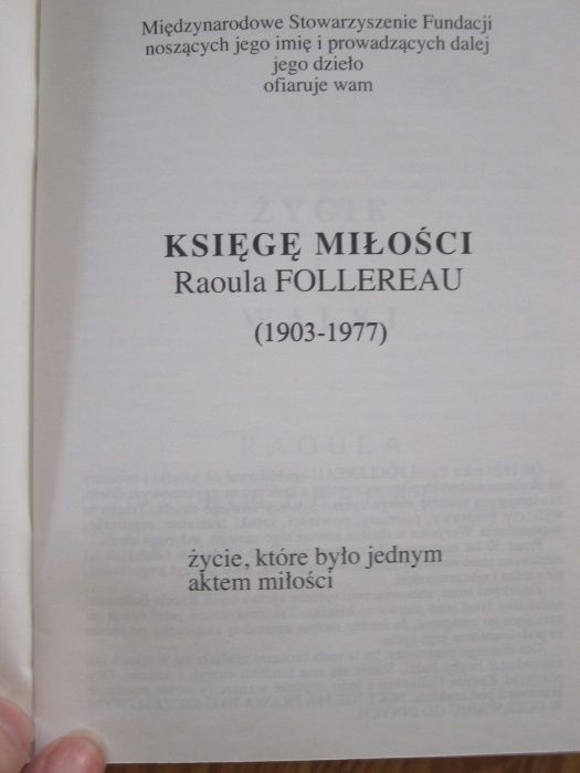 Księga miłości R.Follereau