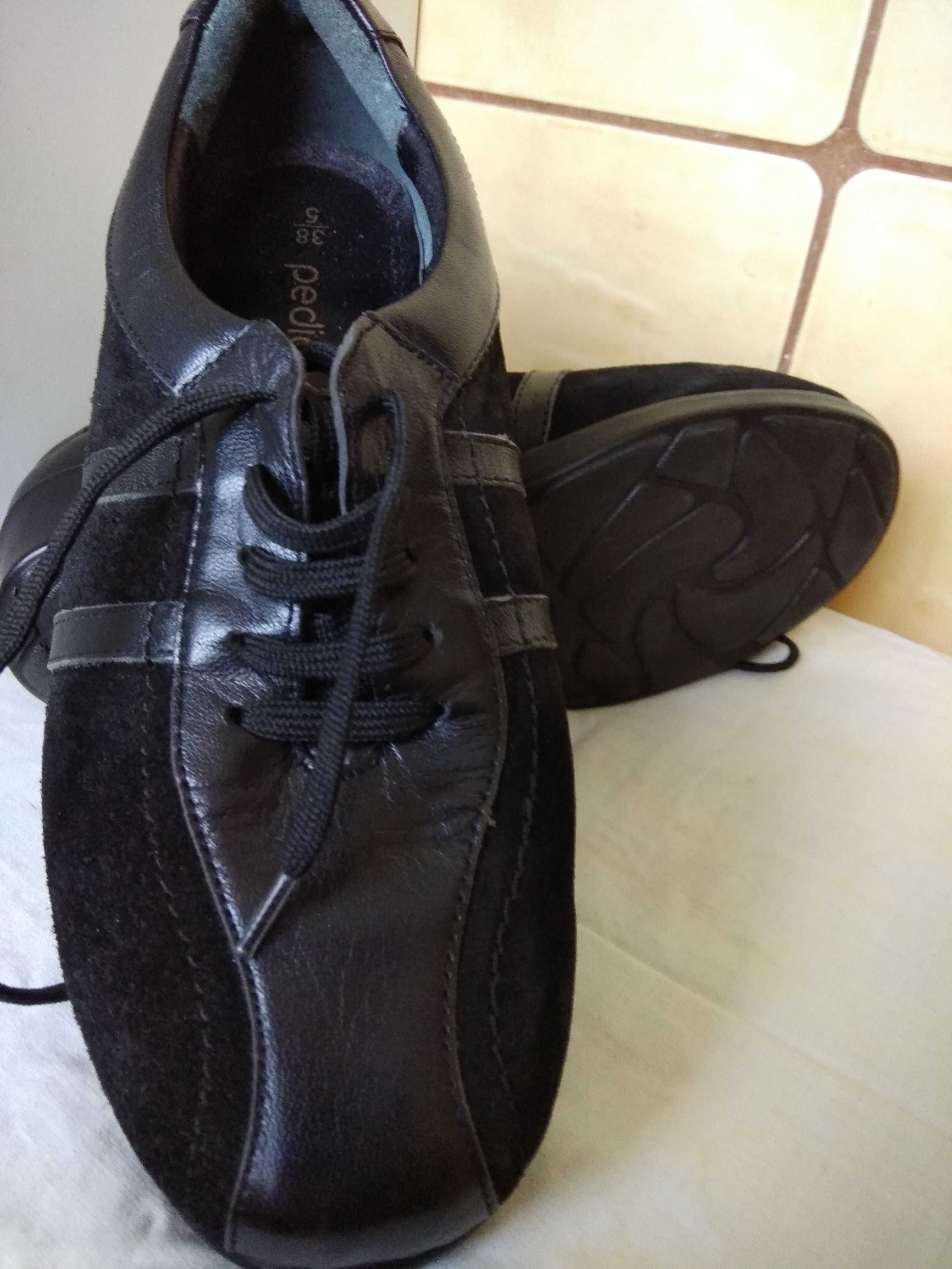Pediconfort buty półbuty skórzane rozmiar 38 wkładka 24,5 cm