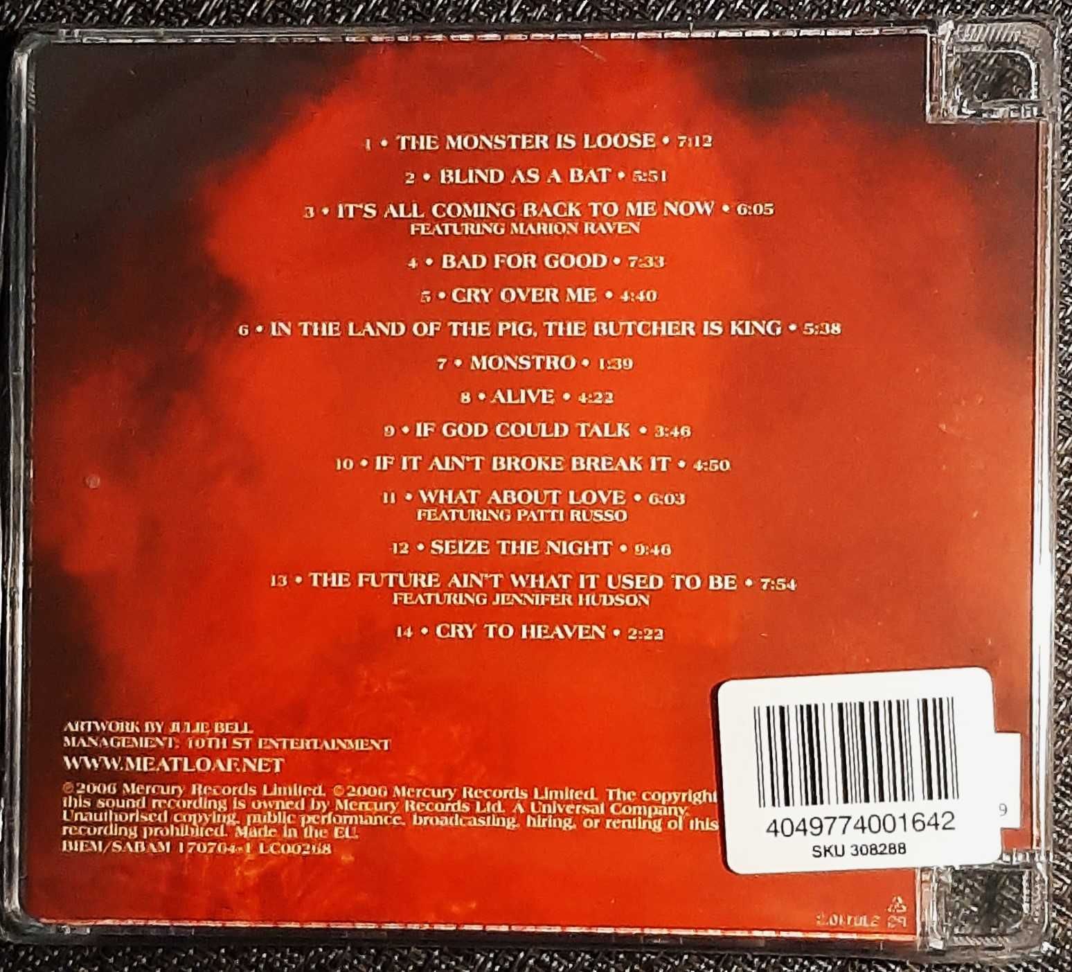 Polecam Album CD Zespołu MEAT LOAF - Album -Bat Out Of Hell Monster