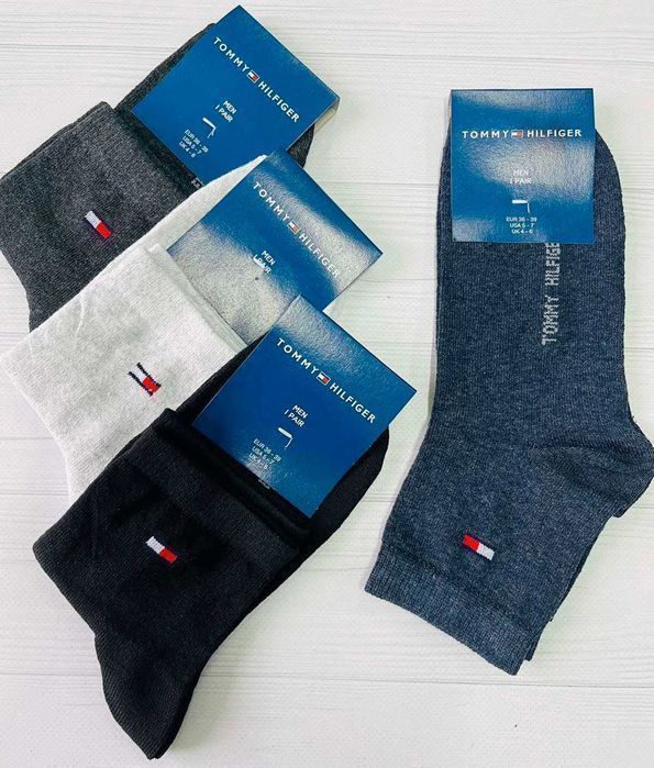 Чоловічі шкарпетки TH/CK/Lacoste/Fila/Adidas/Nike. Мужские носки