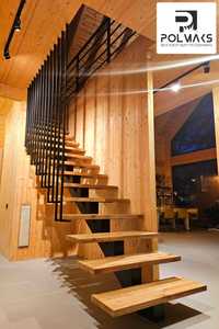 nowoczesne schody metalowe,schody na konstrukcji stalowej