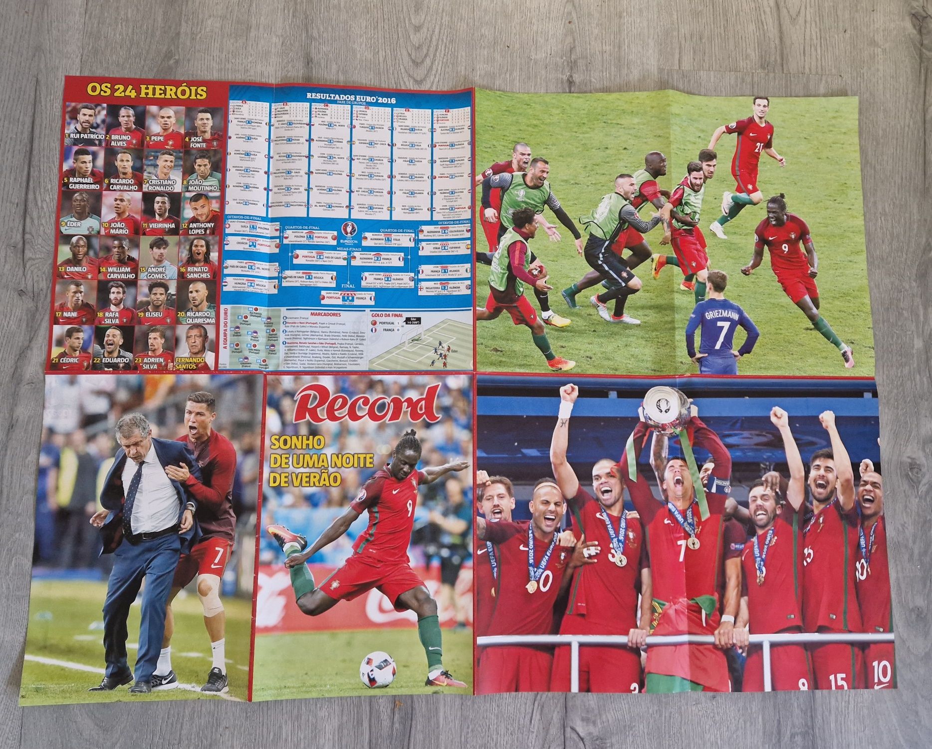 Poster XL Euro 2016 - Record Portugal