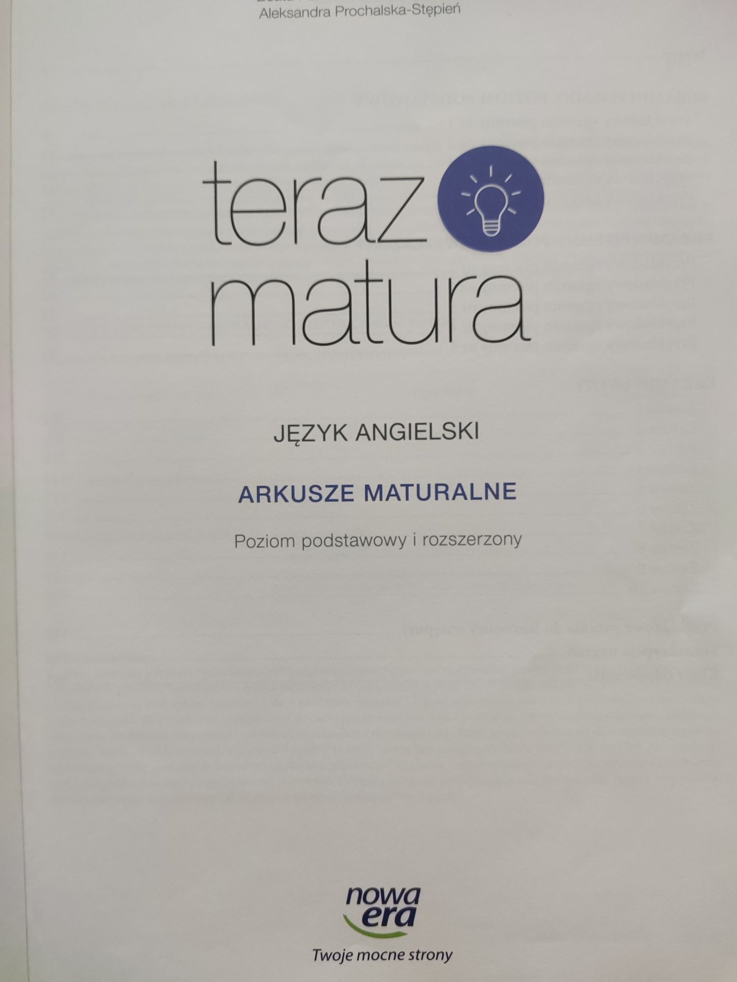 Język angielski Teraz matura nowa era