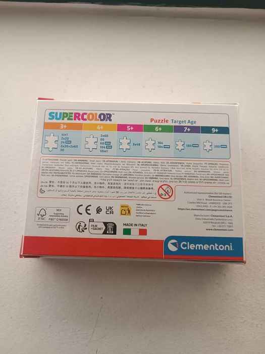 Puzzle Clementoni Peppa Pig SuperColor 33,5x23,5cm 60 peças