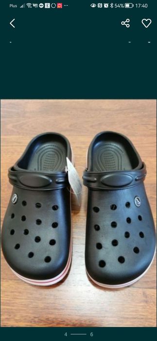 Klapki Męskie Typu Kroksy Lekkie Wygodne Czarny 42 Rozmiar