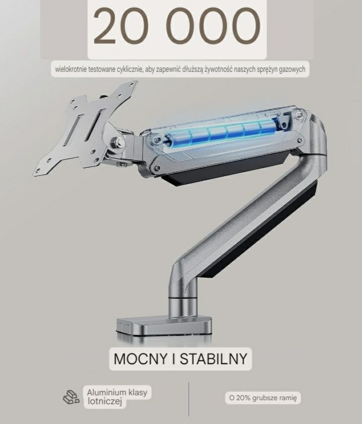 Uchwyt stojak do monitora 13-32" max 8 kg aluminiowy