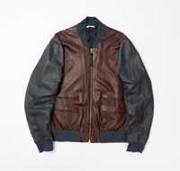 PAUL SMITH Leather Bomber Jacket  чоловічий шкіряний бомбер