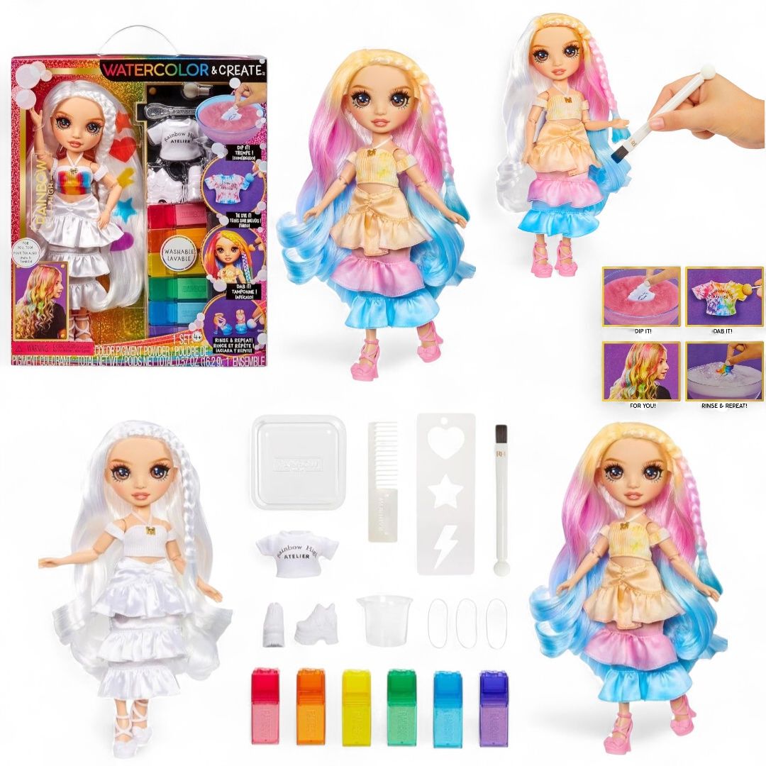 Рейнбоу Хай Rainbow High Watercolor & Create Fashion