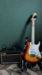 Zestaw Squier Affinity Strat FM HSS SS oraz Vox Pathfinder 10