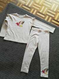 George Disney komplet bluzka + legginsy dla dziewczynki rozmiar 98/104