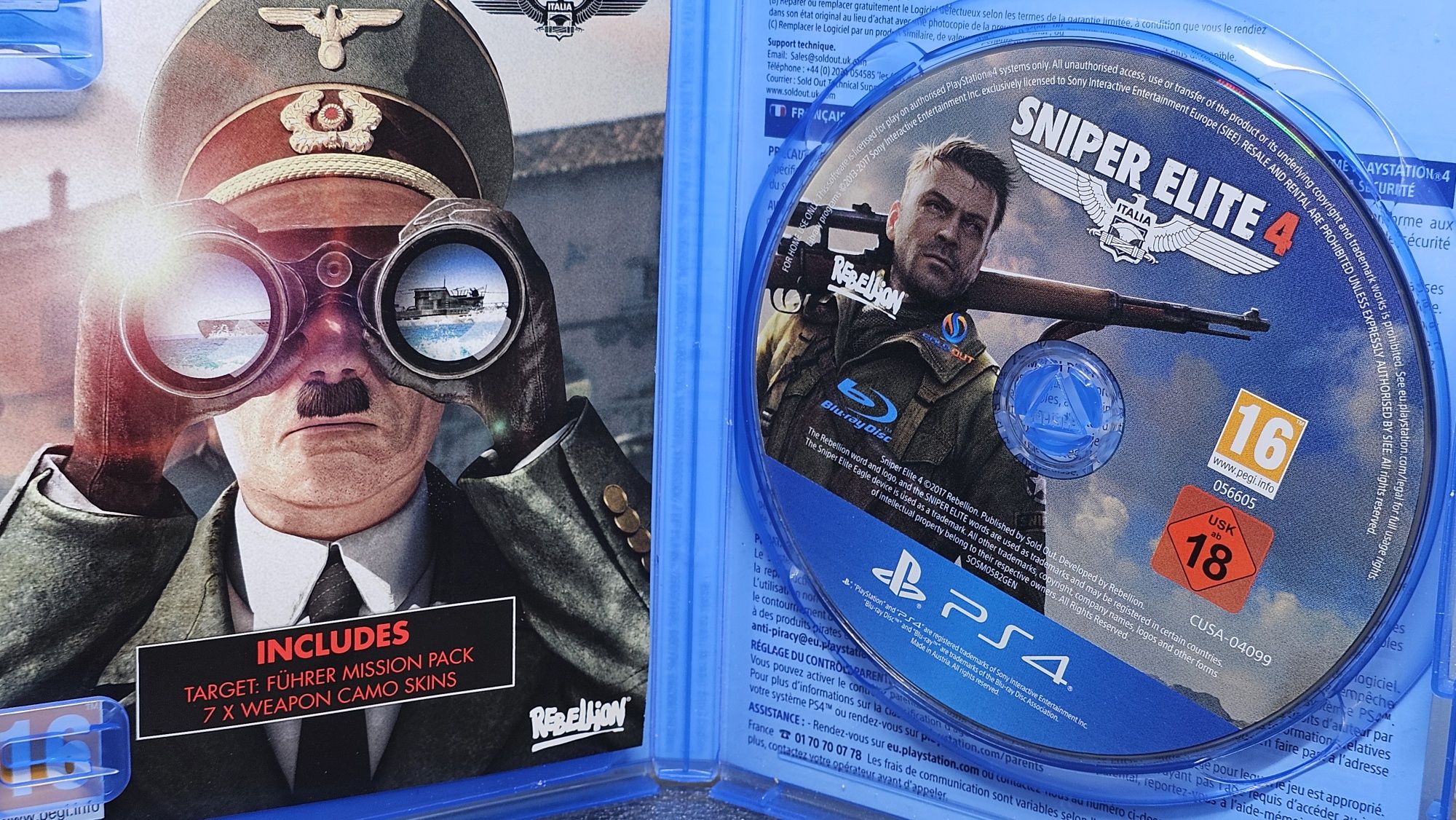 Sniper Elite 4 Itália PS4 PlayStation 4