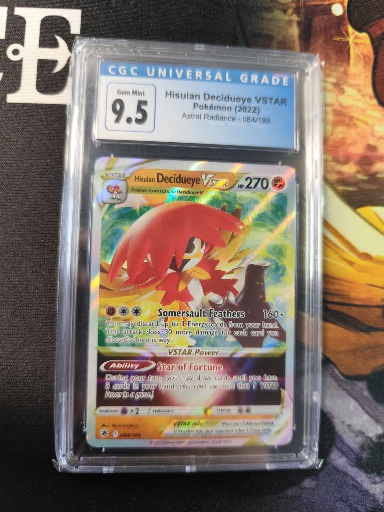 Pokémon Hisuian Decidueye VSTAR CGC 9.5 Mint