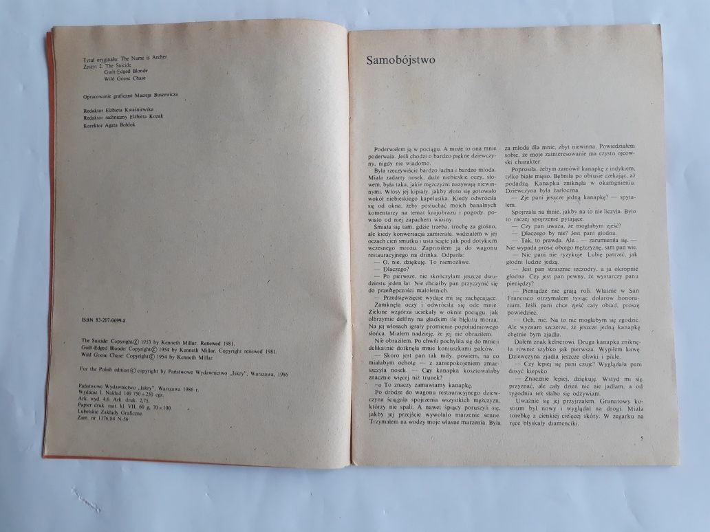 Nazywam się Archer 2; Ross Macdonald