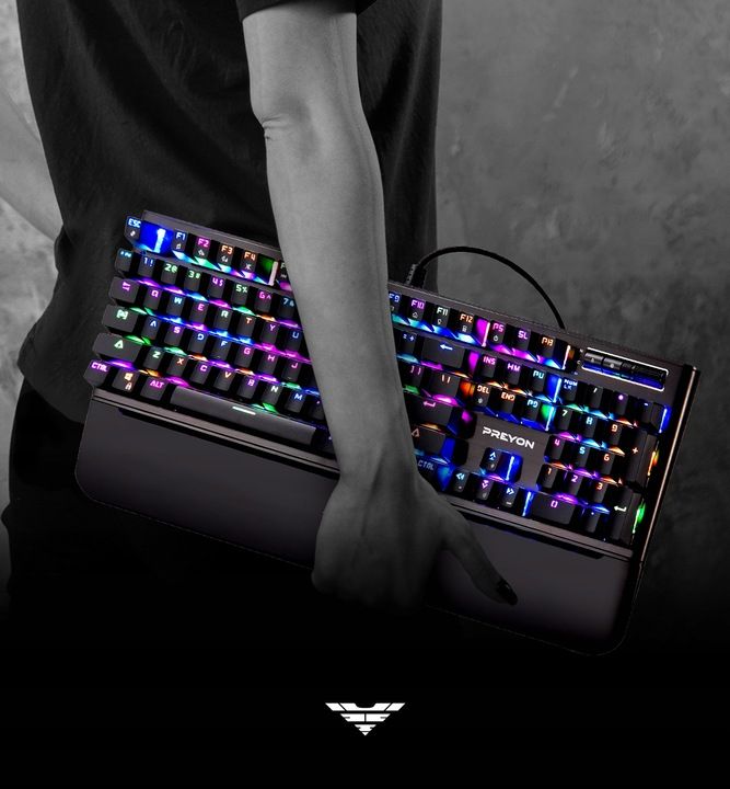 Klawiatura Gamingowa Mechaniczna Rgb Usb Preyon