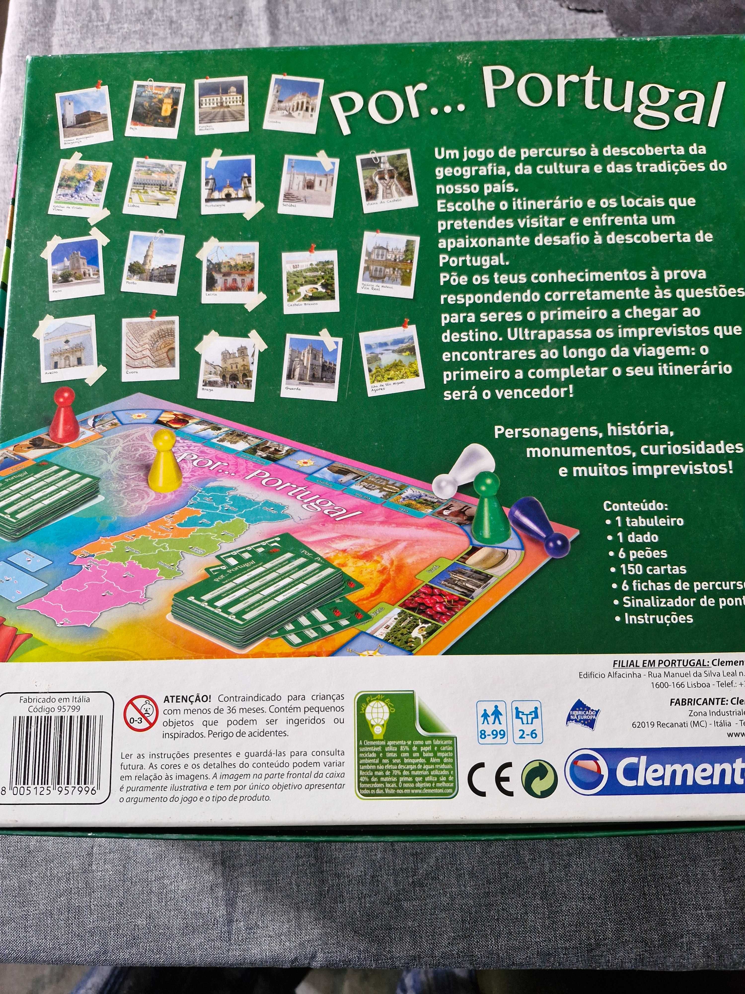 Jogo tabuleiro "Por Portugal"