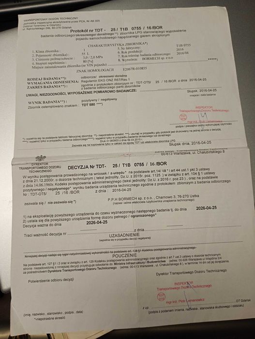 Butla gazowa ważna do 04.2026 LPG