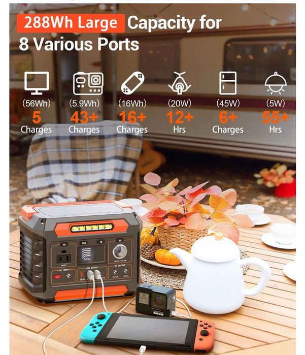 Power station/Estação de Energia eléctrica Flashfish P66 288Wh NOVO