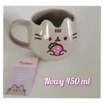 Pusheen Nowy kubek Truskawka Pusheen kubek  450 ml Pusheen Truskawka