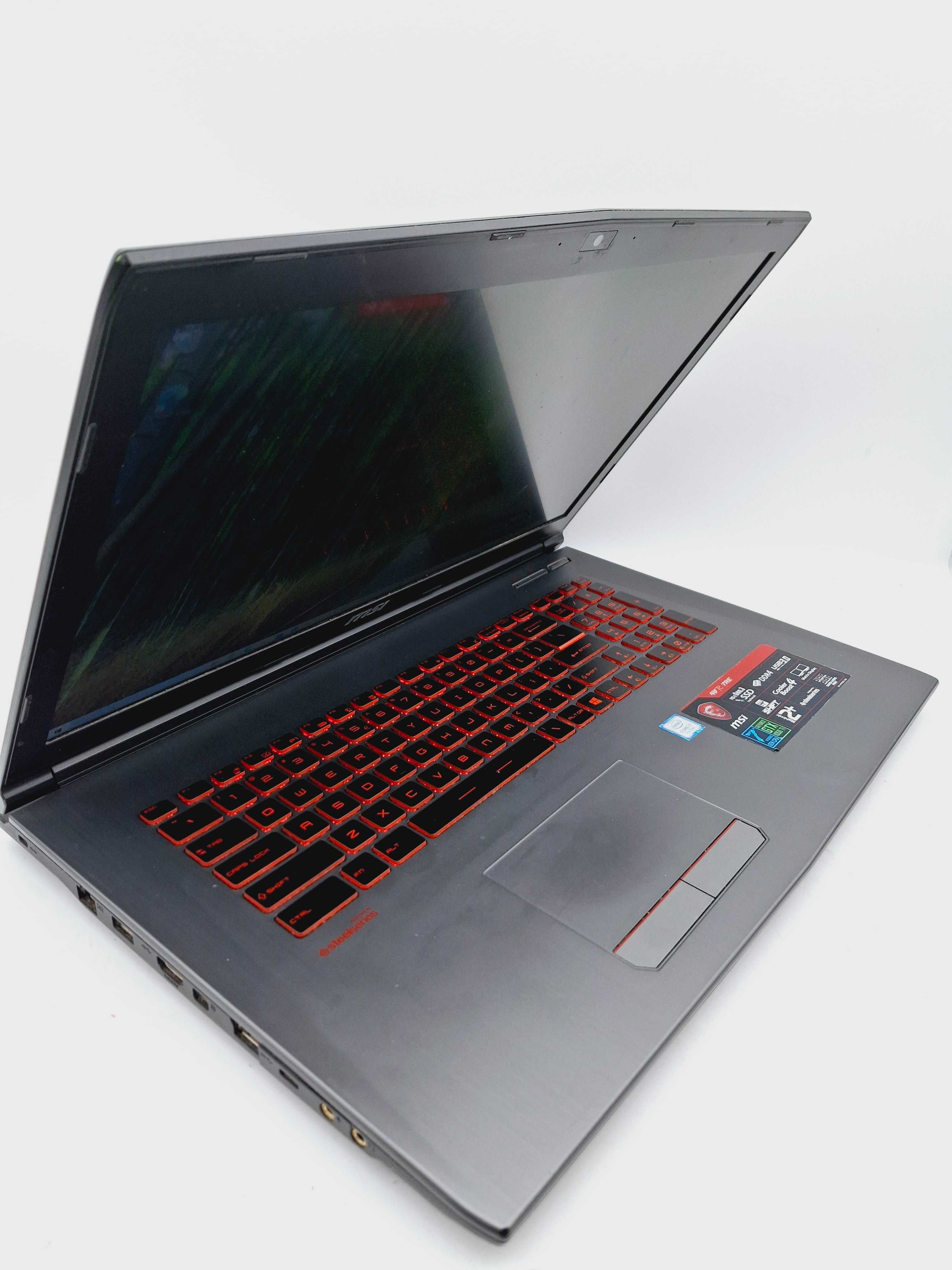 Laptop MSI MS-1799 8 GB RAM 256GB I7-7700 HQ NVIDIA GeForce GTX 1050