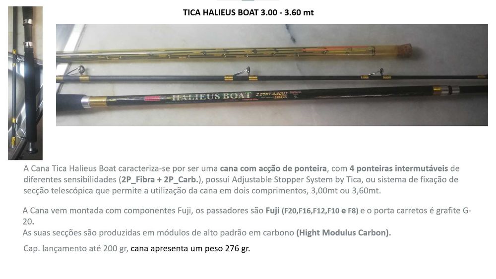 Canas de Pesca (Pesca Embarcada) - Conjunto