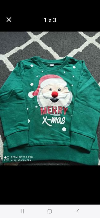 Bluza świąteczna dla chłopca 110/116