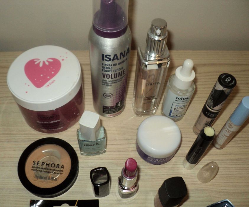 Kosmetyki, 13 sztuk Avon Isana Sephora Ziaja i inne