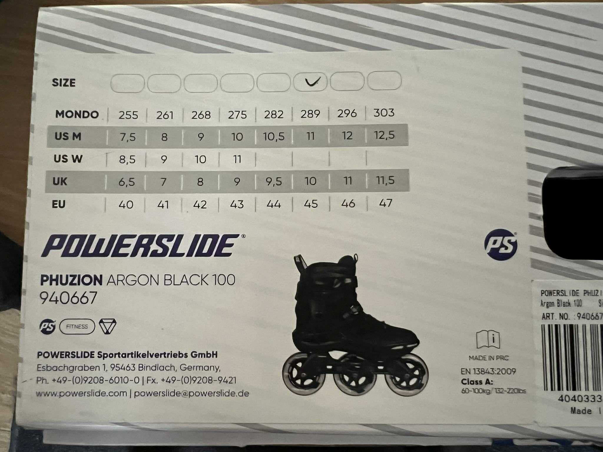 Rolki POWERSLIDE Phuzion Argon 100 rozmiar 45