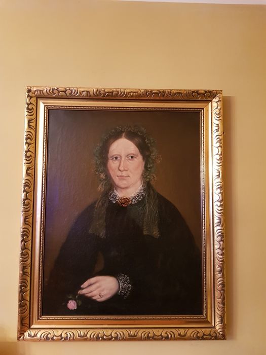 XIX w Portret Hrabiny Olej na Płótnie w Super Stanie!!!